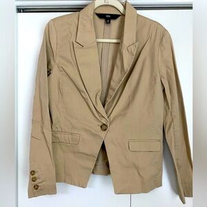 Mossimo Supply Co Tan Blazer Tailored Fit Notched Lapels